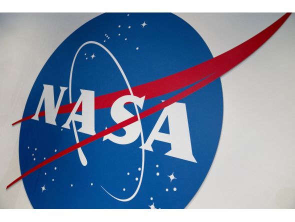 AFP file photo: NASA logo displayed at the headquarters of NASA in Washington DC