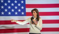 Republican presidential hopeful and former UN Ambassador Nikki Haley speaks at a get-out-the-vote rally in Nashua, New Hampshire on January 20, 2024. (Photo by Joseph Prezioso / AFP)