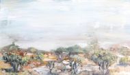 One of the artworks on display at the exhibition.