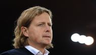 This file photo taken on October 27, 2022 shows Zurich's Danish head coach Bo Henriksen looking on prior to the UEFA Europa League football 1st round day 5 Group A match between FC Zurich and Bodo/Glimt at Letzigrund stadium in Zurich. Photo by Fabrice COFFRINI / AFP