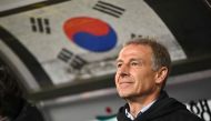South Korea's head coach Jurgen Klinsmann looks on before an international friendly football match between South Korea and Colombia in Ulsan on March 24, 2023. Photo by Jung Yeon-je / AFP