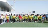 Wellcare Group staff and guests participating in a sporting event.