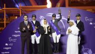 Chairperson of Qatar Foundation H H Sheikha Moza bint Nasser crowned the podium winners of the CHI Al Shaqab - Grand Prix presented by Longines on the final day of the three-day CHI Al Shaqab equestrian extravaganza yesterday. Sweden’s Malin Baryard-Johnsson won the title while Spain’s Eduardo Alvarez Aznar and Belgium’s Wilm Vermeir claimed second and third positions respectively at Al Shaqab’s Longines Outdoor Arena.