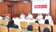 QIIB CEO Dr. Abdulbasit Ahmad Al Shaibei along with other officials during the event.