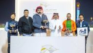  Al Uqda Complex Manager Abdulaziz Jassim Al Boenain crowned the winners of Lehwaila Cup.
