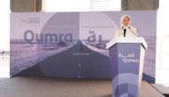 Fatma Hassan Alremaihi, Chief Executive Officer of the Doha Film Institute, speaking during the press conference. 