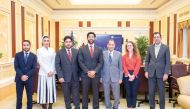 Officials during the sixth strategic dialogue between the State of Qatar and the United States of America at Washington D.C., US.
