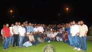 Participants at the Iftar event.