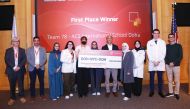 Winners of research competition of the conference with WCM-Q faculty, staff and students.