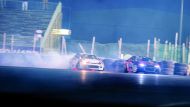 Action during an earlier round of the Qatar Drift Championship.