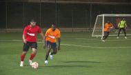 Action during the Al Shamal Club’s Founders’ Ramadan Football Championship.