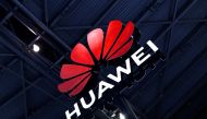 A logo of Huawei is seen during the World Artificial Intelligence Conference (WAIC) in Shanghai on July 6, 2023. (Photo by WANG Zhao / AFP)
