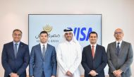 Masraf Al Rayan and Visa officials during the partnership collaboration.