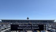 (FILES) Washington Dulles International Airport in Dulles, Virginia, on March 15, 2023. (Photo by Daniel SLIM / AFP)
