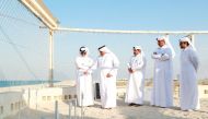 Minister of Environment and Climate Change H E Dr. Abdullah bin Abdulaziz bin Turki Al Subaie during the launch of a cleanup campaign at Fuwairit Beach.