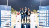 Chairman of the Championship’s Medical Committee Dr. Dhafin Nasra Al Ardi and former support rider Mubarak Al Rumaihi, honoured the Small Tour podium winners.
