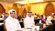 QREC Acting CEO Bader Mohammed Al Darwish (right) and Saad Al Kubaisi represented the QREC