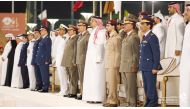 Deputy Prime Minister and Minister of State for Defense Affairs H E Dr. Khalid bin Mohammed Al Attiyah attending the 4th cohort graduation ceremony of Military Secondary School.