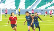 Action during the GCC Warriors Cup at the Education City’s World Cup Stadium.