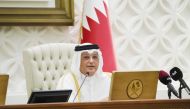 Minister of Communications and Information Technology H E Mohammed bin Ali Al Mannai addressing Shura Council yesterday.