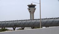 A general view of the control tower at Blaise Diagne International Airport in Diass on May 9, 2024. Photo by SEYLLOU / AFP