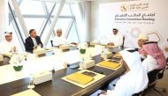 Minister of Sports and Youth H E Sheikh Hamad bin Khalifa bin Ahmed Al Thani, also the President of Arabian Gulf Cup Football Federation (AGCFF), heads the Federation’s Executive Committee Meeting in Doha yesterday. 