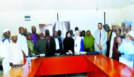 Official Spokesperson and Media Advisor for the Award Dr. Hanan Al Fayyad leading Sheikh Hamad Award’s media team during their visit to Nigeria.