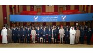Officials and the graduates at the ceremony.