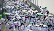 Pilgrims arrive at Mina. AFP file photo for representational purposes only.
