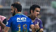 (Files) Royal Challengers Bengaluru's player Virat Kohli and Kolkata Knight Riders' mentor Gautam Gambhir (R) greet each other at the end of the Indian Premier League (IPL) Twenty20 cricket match between Kolkata Knight Riders and Royal Challengers Bengaluru at the Eden Gardens in Kolkata on April 21, 2024. (Photo by Dibyangshu Sarkar / AFP)