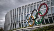 ( Files) This general view shows the headquarters of International Olympic Committee. (Photo by Fabrice Coffrini / AFP)