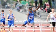 An Aspire Academy athlete in action during the 2024 Gothenburg Youth Meeting in Sweden.