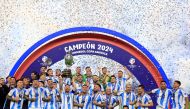 Lionel Messi of Argentina celebrates with the trophy after the team's victory in the CONMEBOL Copa America 2024 Final. Buda Mendes/Getty Images/AFP 
