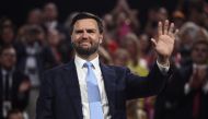 US Senator from Ohio and 2024 Republican vice-president candidate JD Vance waves during the first day of the 2024 Republican National Convention at the Fiserv Forum in Milwaukee, Wisconsin, July 15, 2024. (Photo by Brendan Smialowski / AFP)