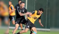 Al Sadd players during a training session in Spain. Qatar’s league champions, Al Sadd, and the runners-up, Al Rayyan will be in action at the AFC Champions League Elite tournament from September 16.