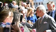 Britain's King Charles III shakes hands with members of the public after visiting the Town Hall in Southport, northwest England, on August 20, 2024, where he met with members of the local community following the July 29 attack at a childrens' dance party. (Photo by Paul ELLIS / POOL / AFP)
