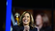 US Vice President Kamala Harris at the Democratic National Convention in Chicago on August 22, 2024. (Photo by Melina Mara/The Washington Post)