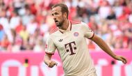 Bayern Munich's English forward #09 Harry Kane looks on during the German first division Bundesliga football match between FC Bayern Munich and SC Freiburg in Munich, southern Germany, on September 1, 2024. (Photo by LUKAS BARTH-TUTTAS / AFP)