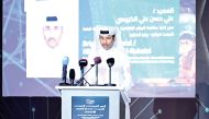 Director of the Economic and Cyber Crimes Combating Department Brig. Ali Hassan Al Kubaisi speaking at the event.