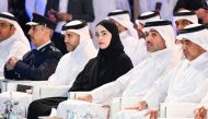 Secretary of the National Committee to Combat Human Trafficking, Sheikha Najwa bint Abdulrahman Al Thani and other officials at the forum.