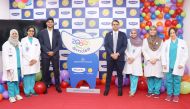 Reyada officials and medical staff during the launch event. 