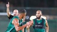 Al Wakrah's players during a practice session.