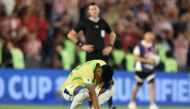 Photo of Brazil's forward Estevao on September 10, 2024. Used for demonstration purposes only. Photo by JOSE BOGADO / AFP.