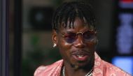 French soccer player Paul Pogba attends a game between Charlotte FC and Inter Miami at Chase Stadium on September 28, 2024 in Fort Lauderdale, Florida. (Photo by Megan Briggs / GETTY IMAGES NORTH AMERICA / Getty Images via AFP)
