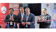 Ambassador of Australia to Qatar H E Shane Flanagan and President of Engineers Australia Qatar Chapter Asif Rahmany with other officials inaugurating Engineers Australia booth at the Big5 Index Exhibition.