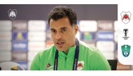 Al Rayyan Coach Younes Ali speaks at a press conference.