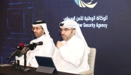 NCSA officials address a press conference on National Cyber Drill. 