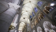 This photograph shows the nave of Notre-Dame de Paris cathedral in Paris, on November 29, 2024. Photo by STEPHANE DE SAKUTIN / POOL / AFP