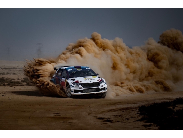 File photo of Nasser Saleh Al-Attiyah competing in the Qatar International Rally last season