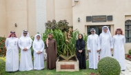 Director General of the Cultural Village Foundation-Katara, Prof Dr. Khalid bin Ibrahim Al Sulaiti, along with other officials during the inauguration.